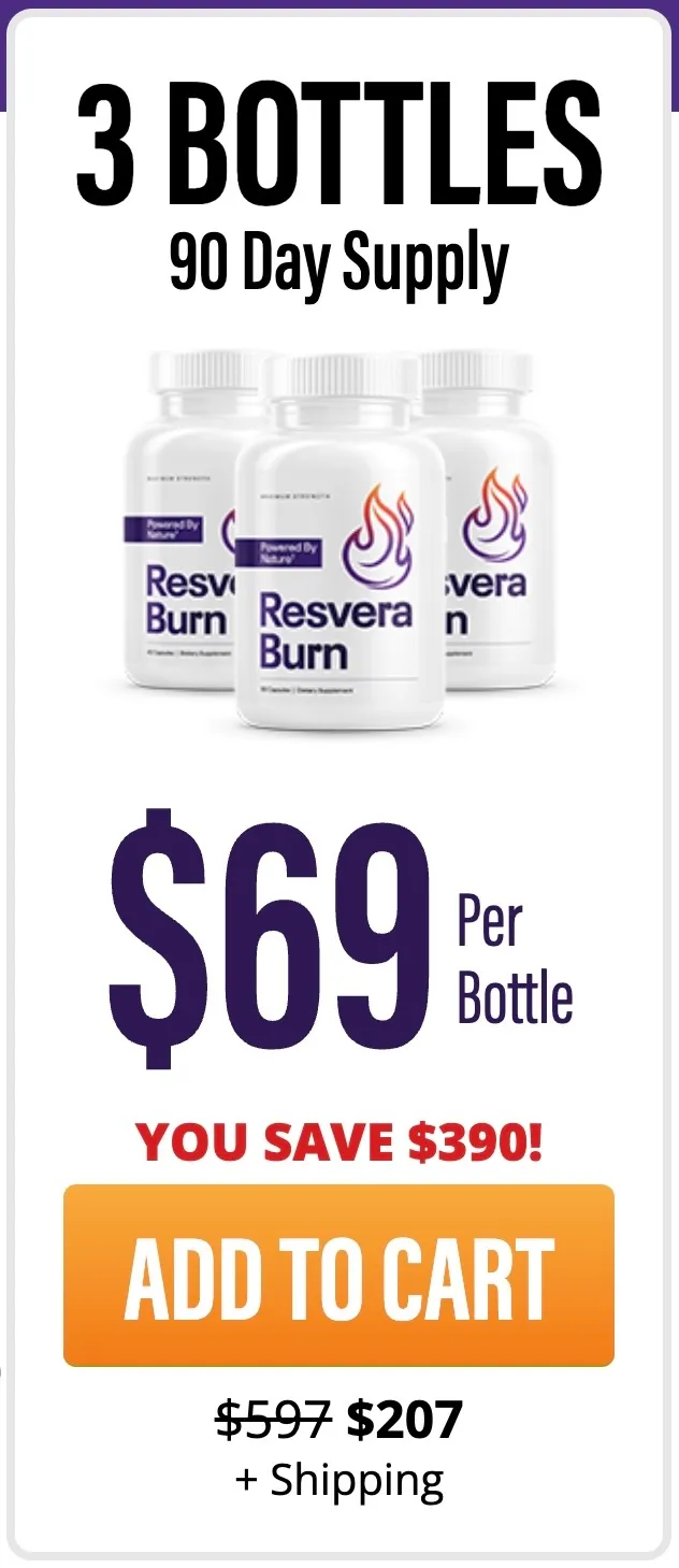 resvera burn 3 bottles price